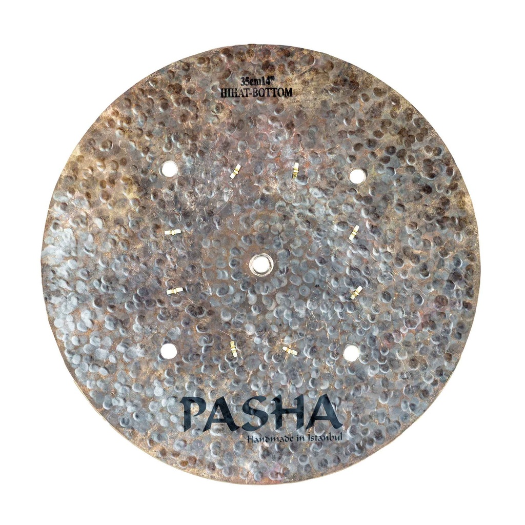 Pasha Bodrum Hearty Hi-hat 14'', un Top e due Bottom, con rivetti