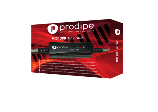 [PRO1I1O] Prodipe PRO1I1O | Interfaccia USB Midi 1 in - 1 out, per Mac e Pc